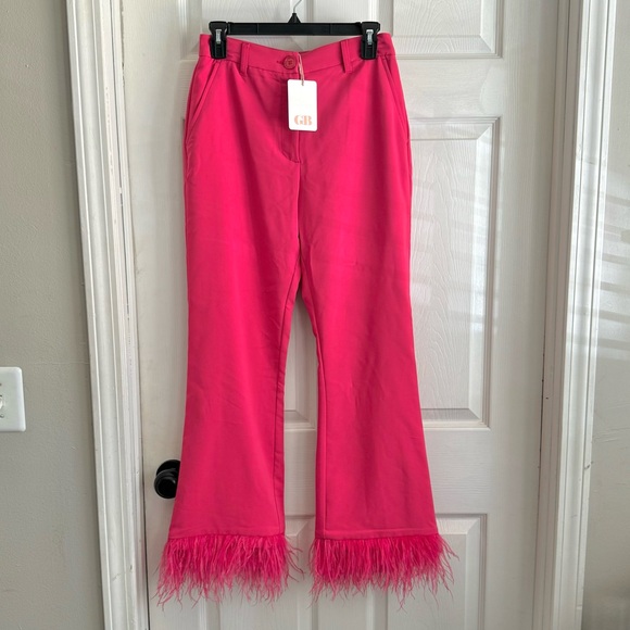 Gianni Bini Feathered Pants - Picture 1 of 5